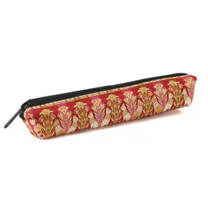 Nishijin-ori Pencil Case - Egyptian Cat / Ruby - ,  Made in Kyoto, Japan,  Japanese traditional craft pen case