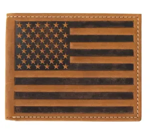 Nocona Embossed Flag American Wallet