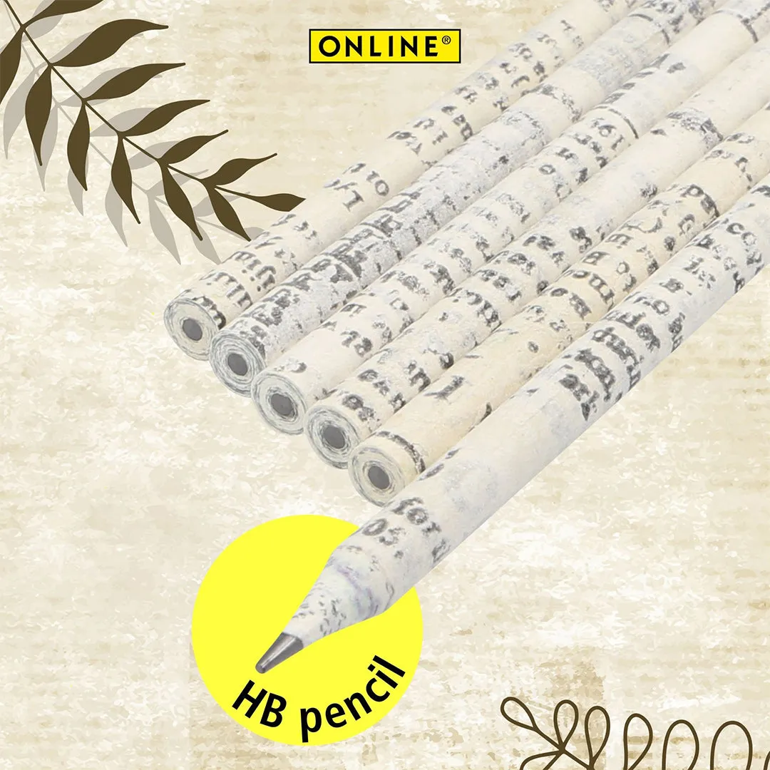 ONLINE Recycled Paper Pencil HB set of 6