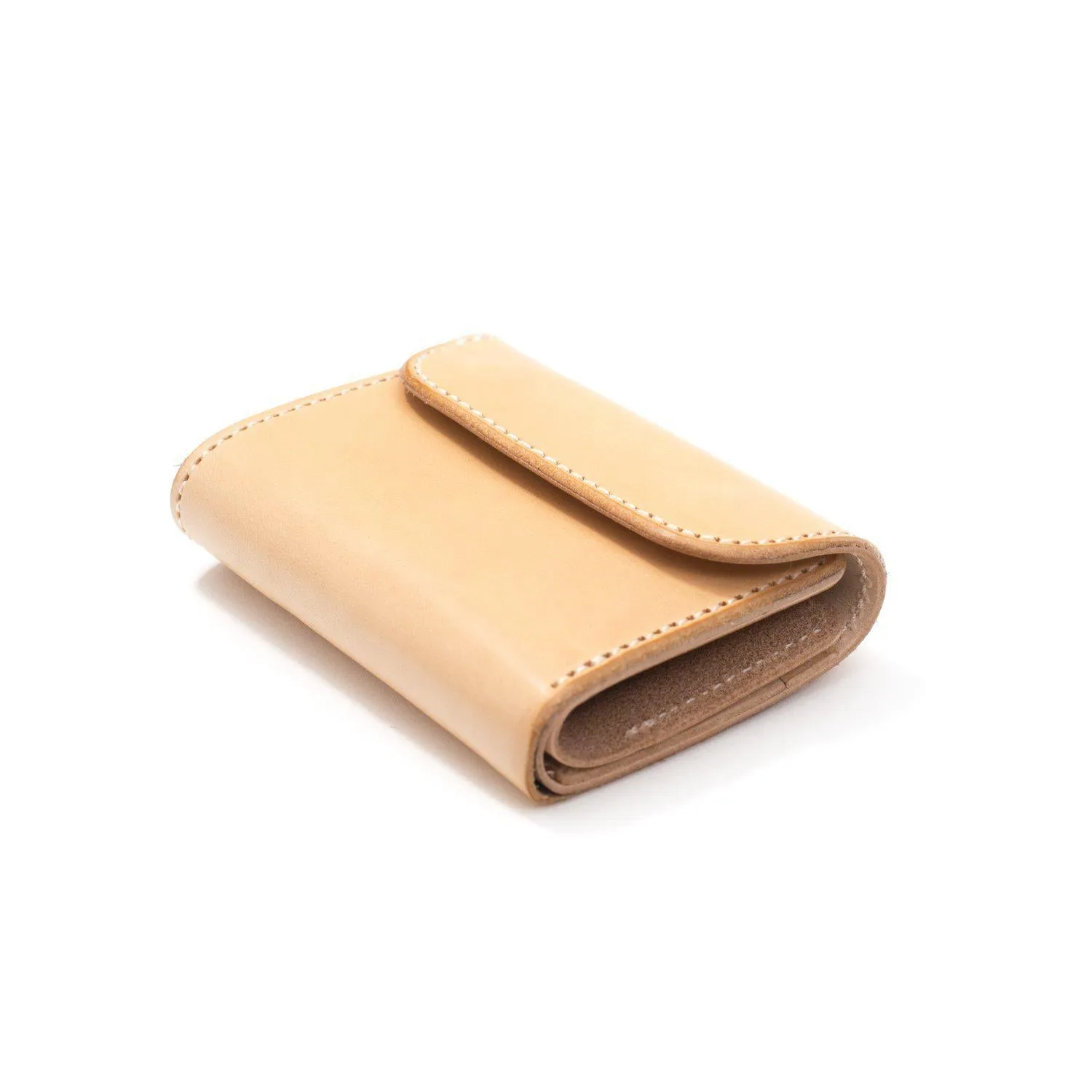 Opus Japan Mini Tri-Fold Wallet Natural