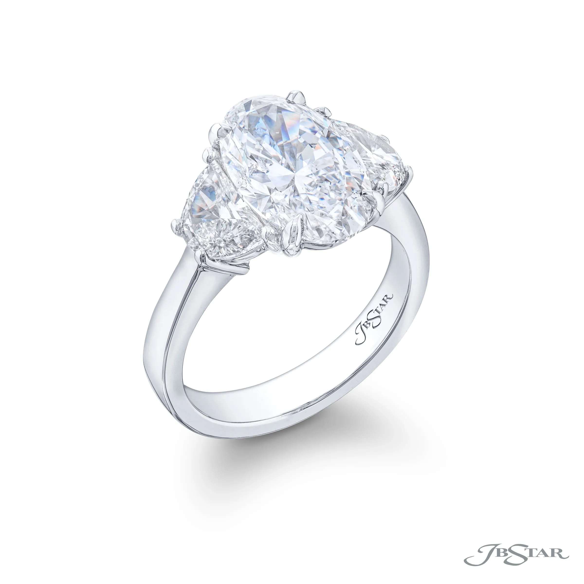 Oval Three Stone Diamond Ring