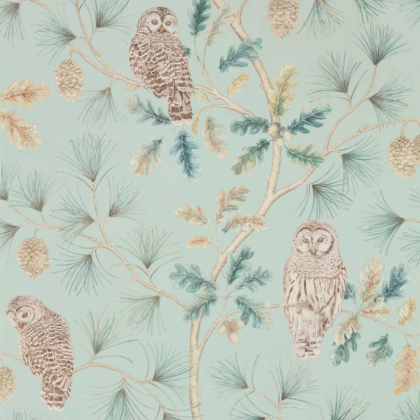 Owlswick Whitstable Blue Wallpaper