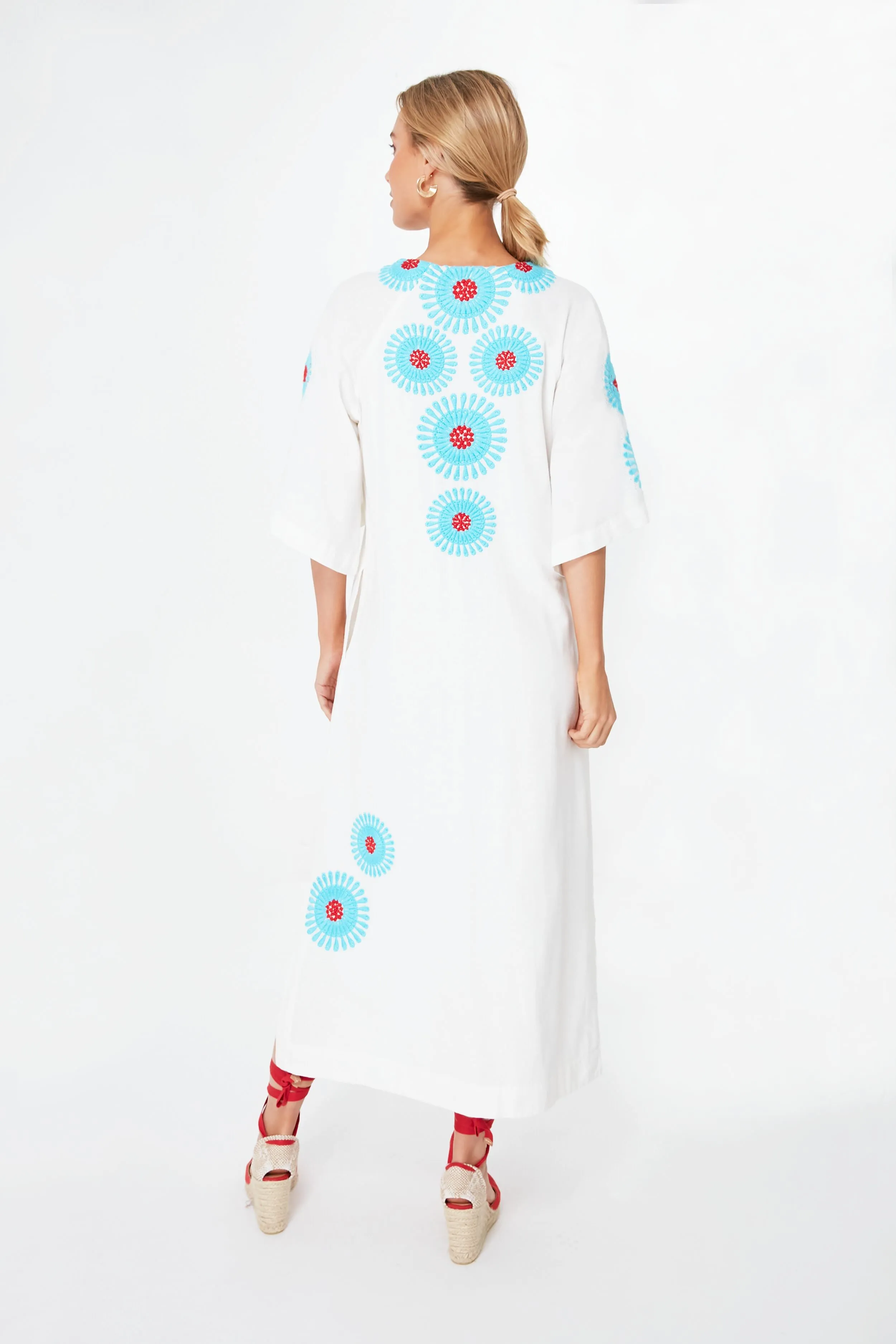 Oyster Charming Maxi Aster Caftan