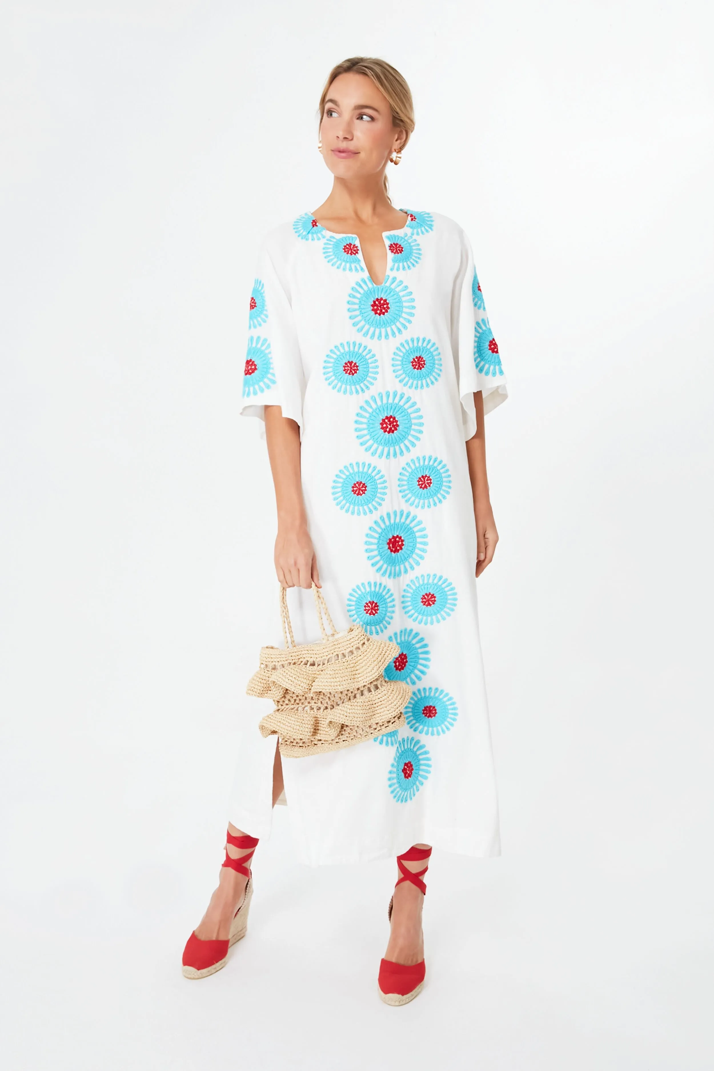 Oyster Charming Maxi Aster Caftan