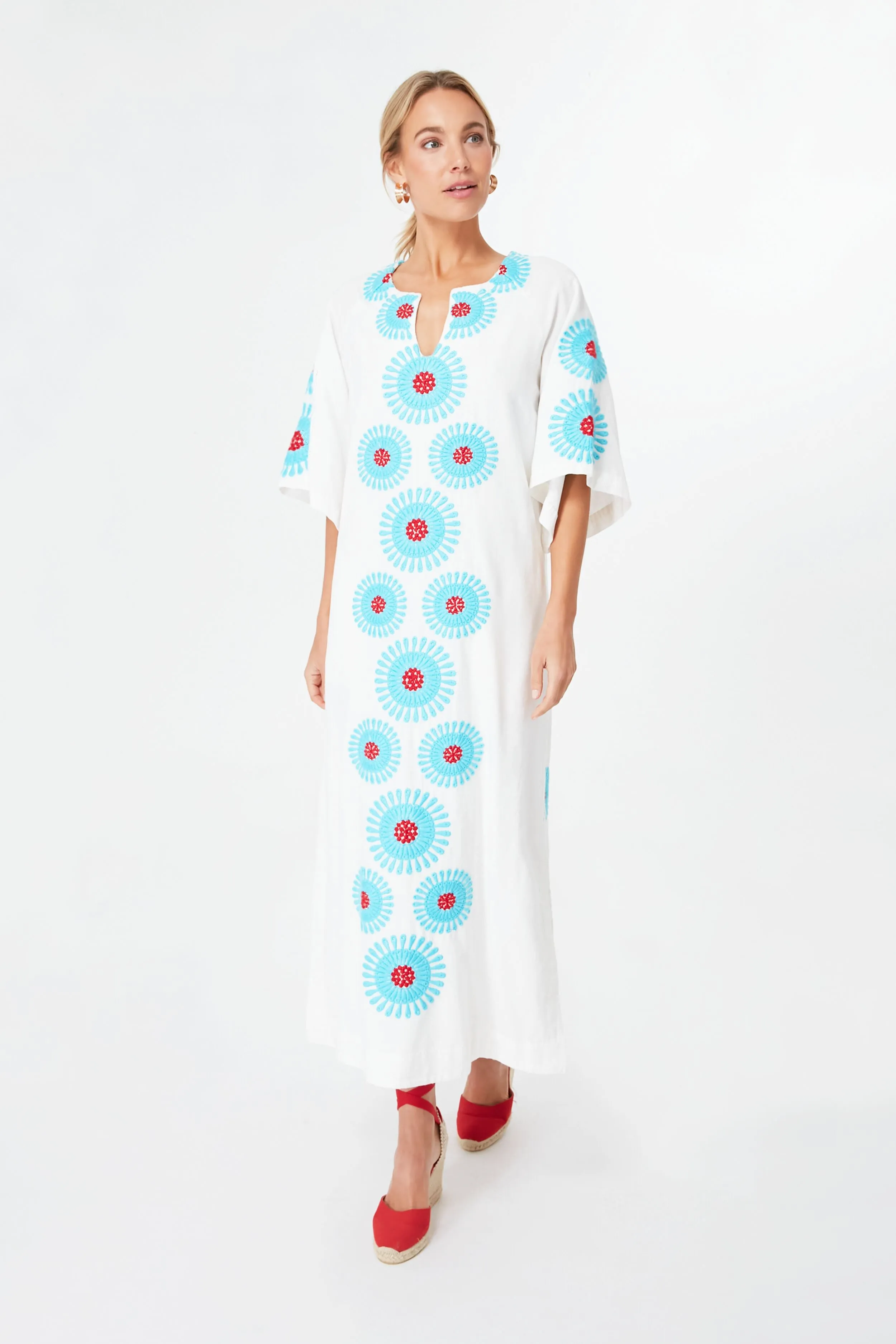 Oyster Charming Maxi Aster Caftan