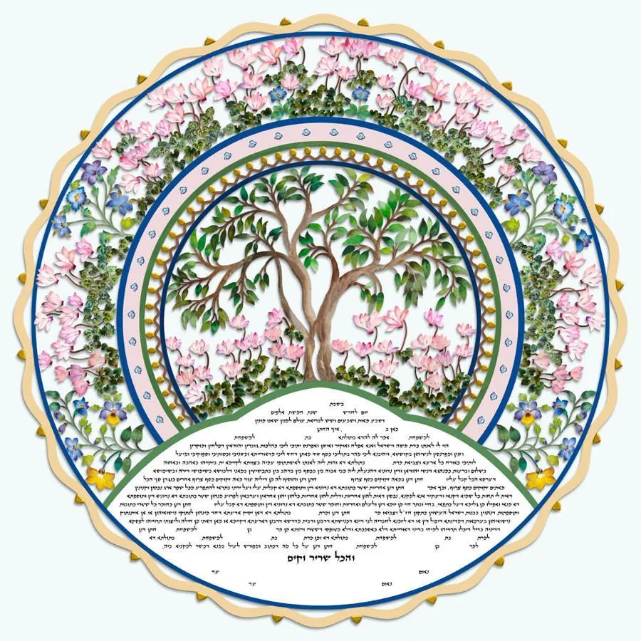 Papercut Ketubah Collection Artistic Colors