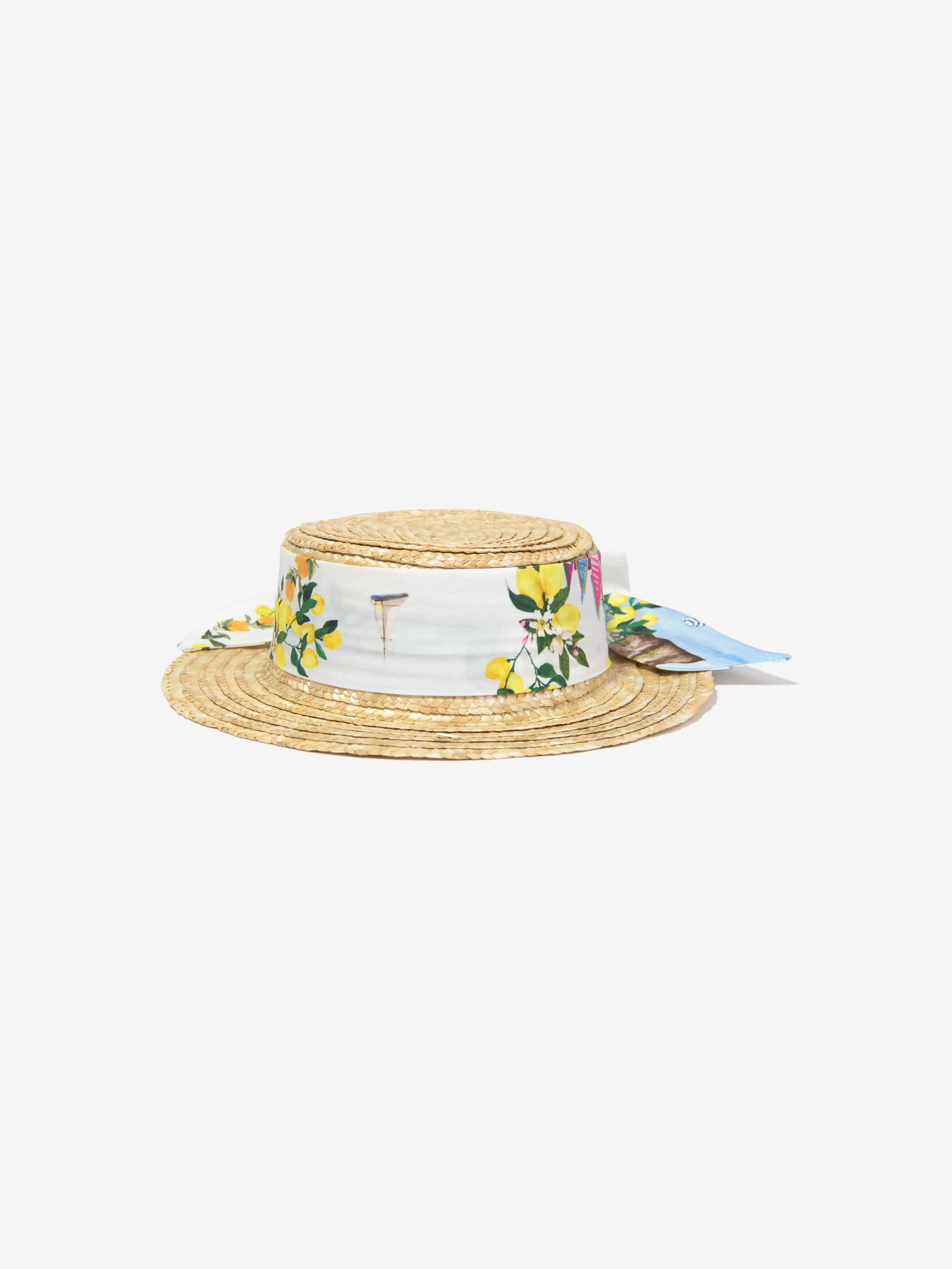 Patachou Girls Beach Club Straw Hat in Multicolour