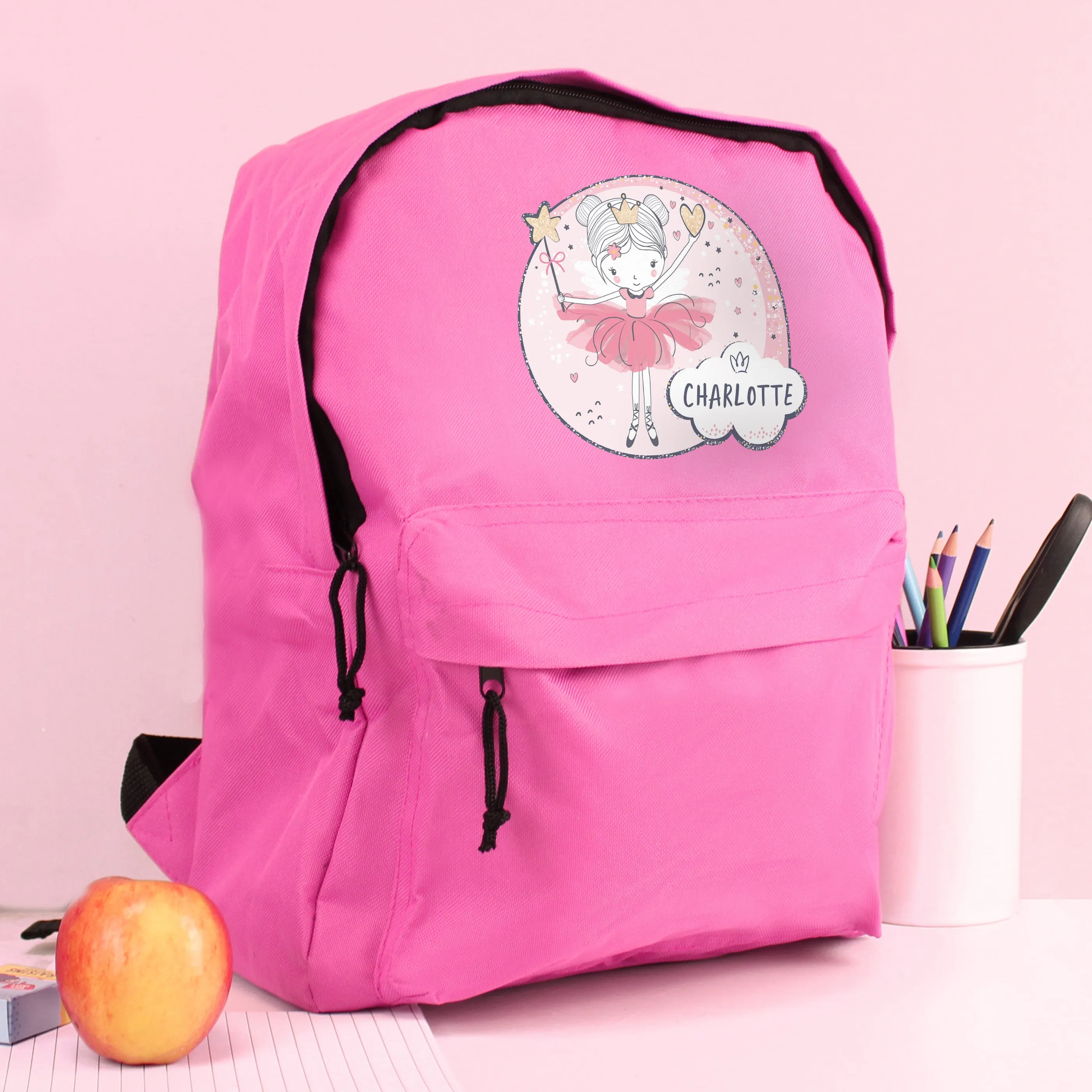 Personalised Fairy Pink Backpack