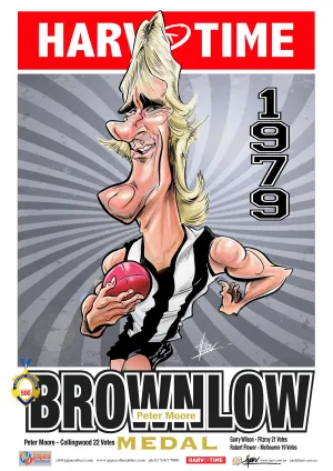 Peter Moore, 1979 Brownlow Harv Time Poster