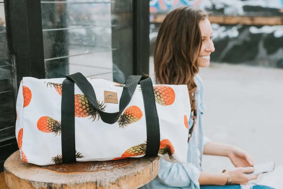 Pineapple Canvas Duffle Bag