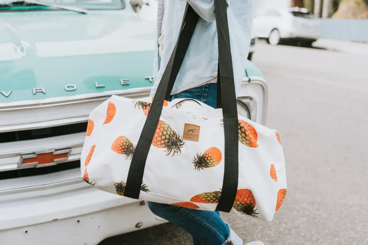 Pineapple Canvas Duffle Bag