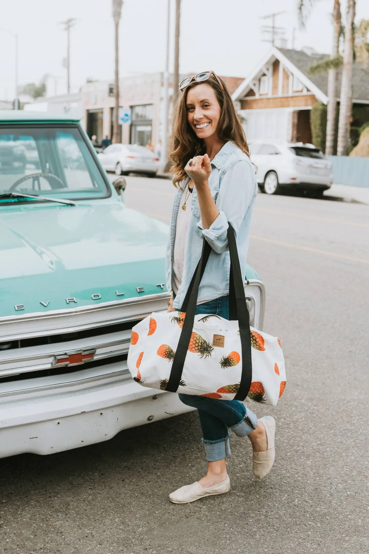 Pineapple Canvas Duffle Bag