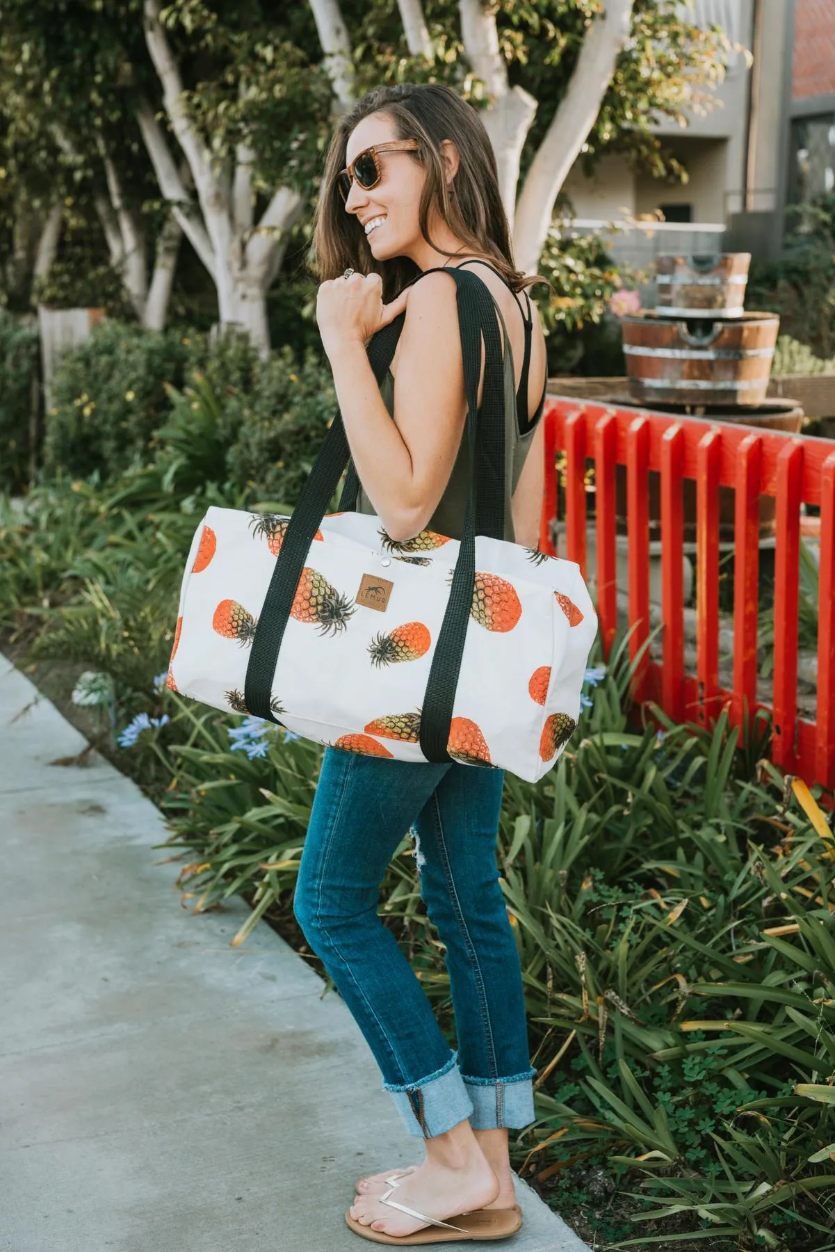 Pineapple Canvas Duffle Bag