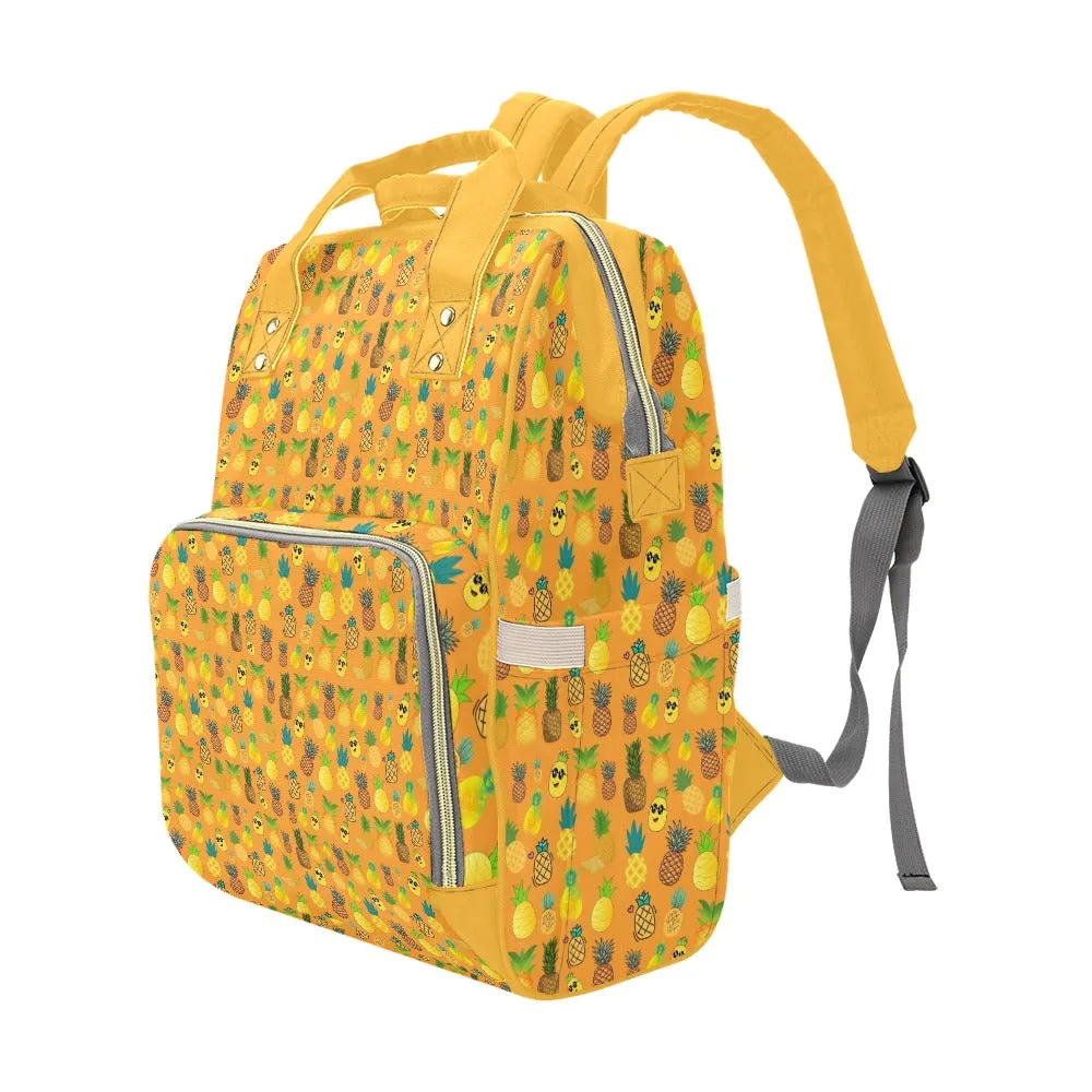 Pineapples Orange Multi-Function Backpack