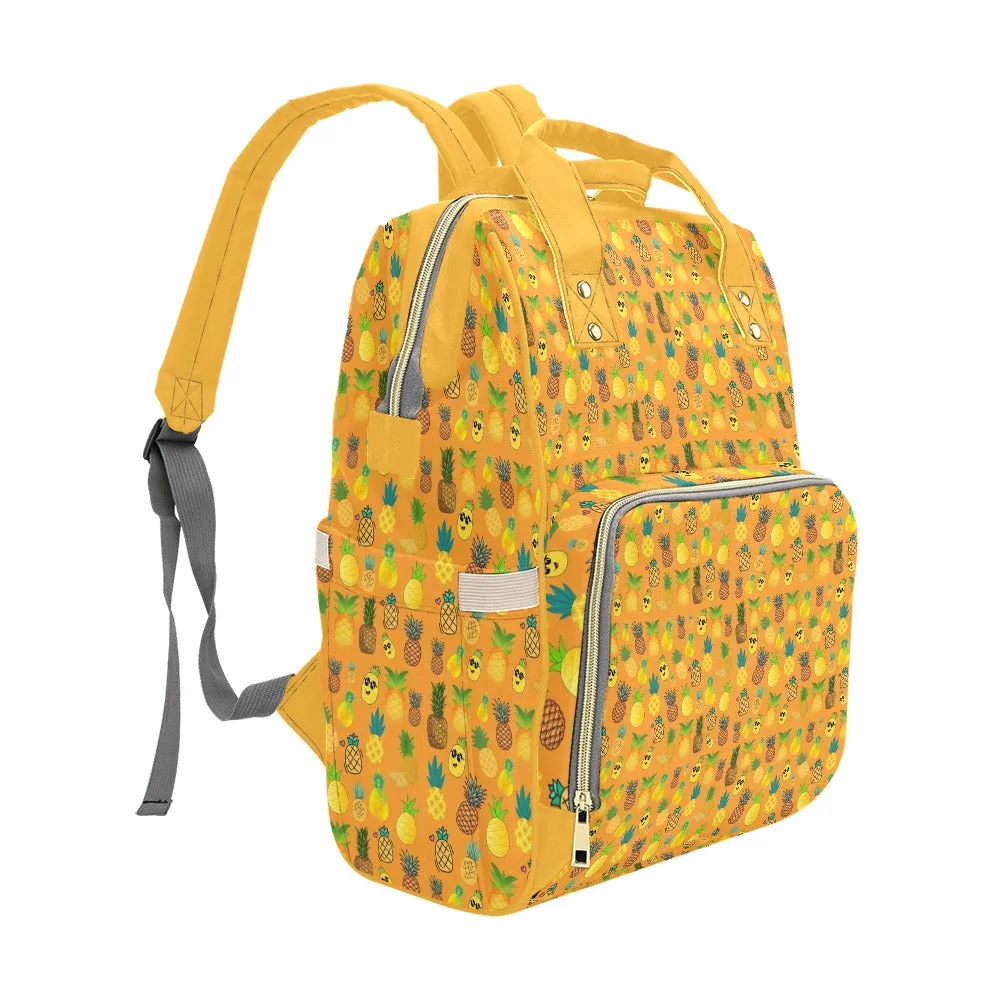 Pineapples Orange Multi-Function Backpack