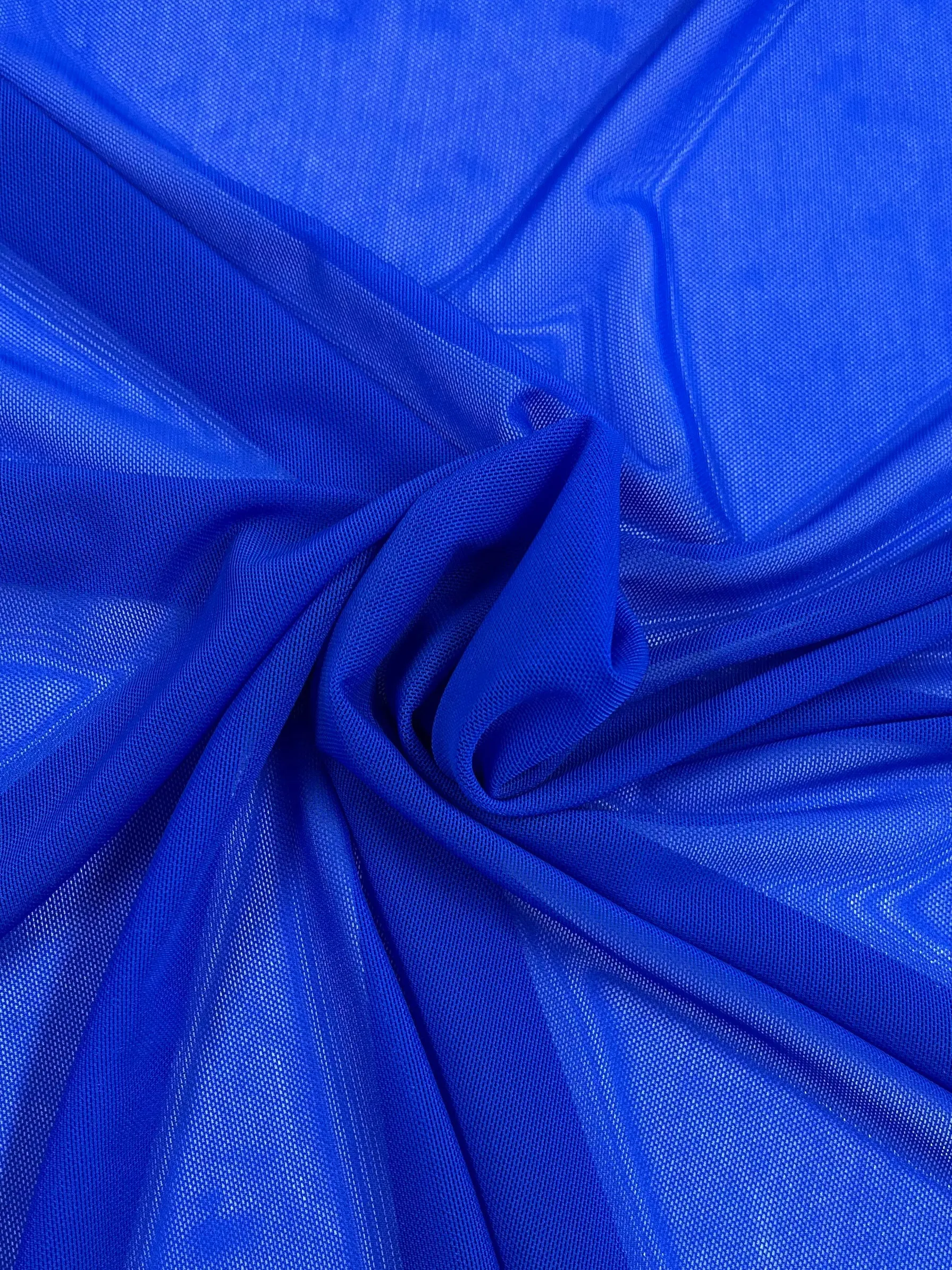 Plain Mesh - Dazzling Blue - 155cm