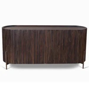 Pogoro Sideboard Artistic Modern Slat Door Design