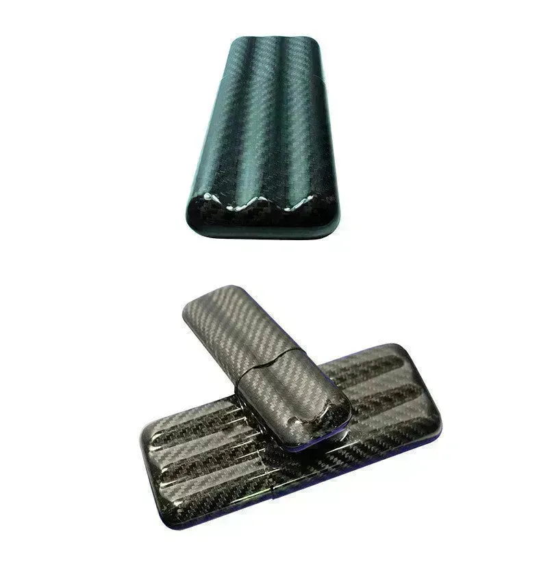 Portable Carbon Fiber Travel Cigar case