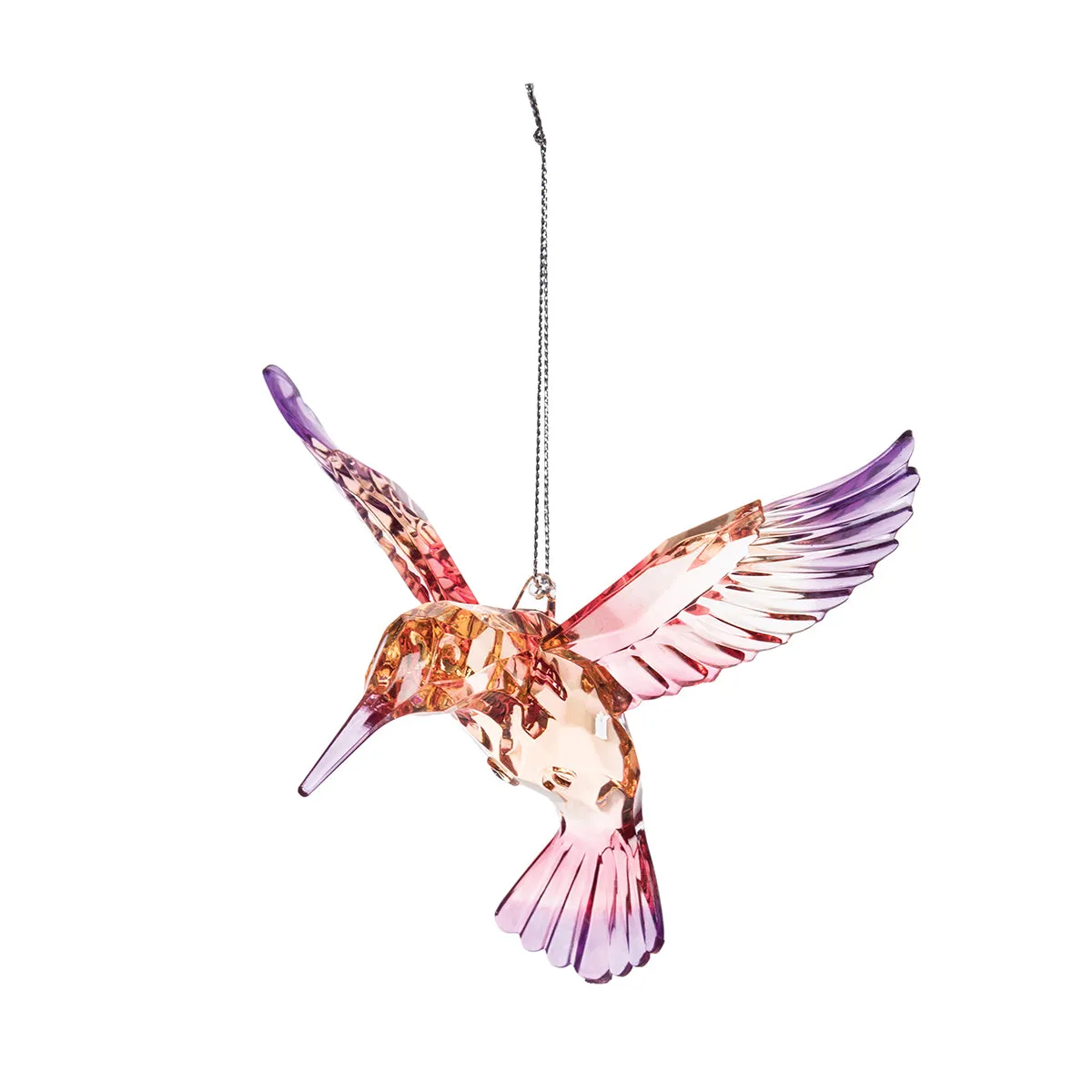 Purple & Pink Gem Hummingbird Ornament