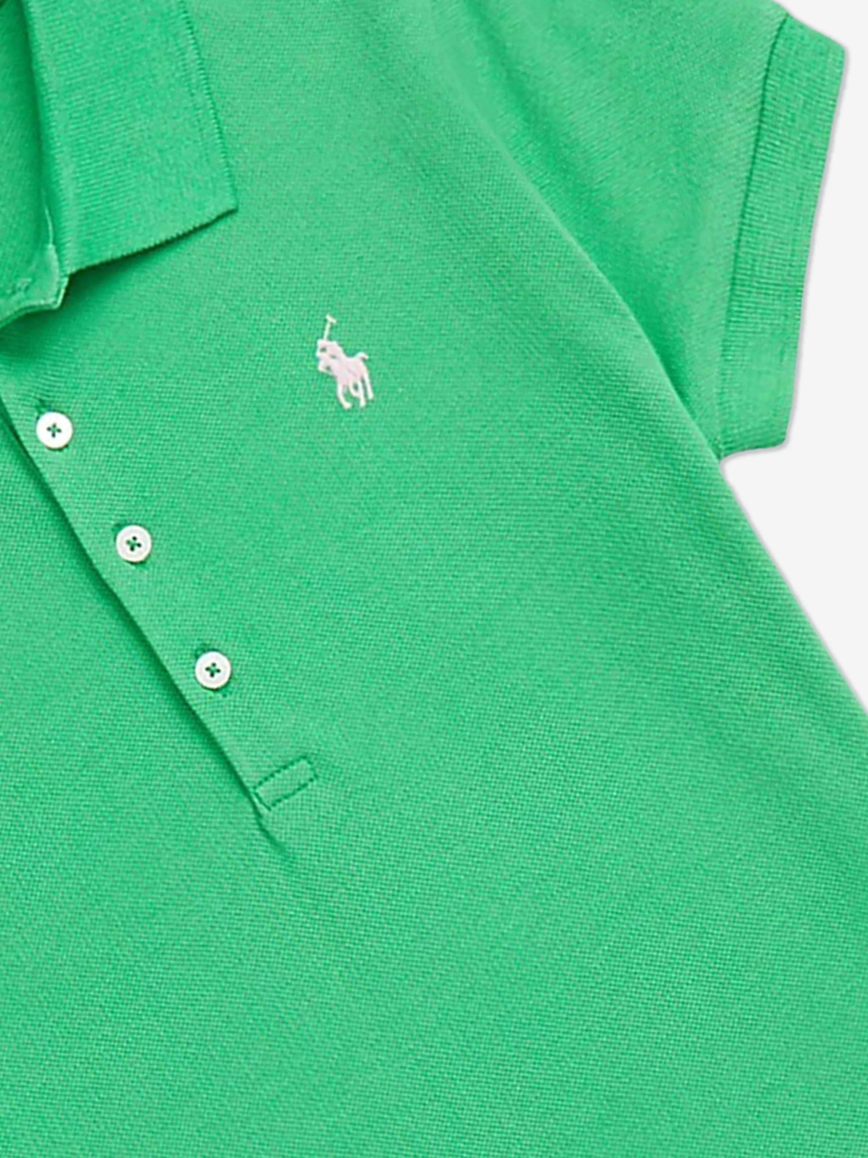 Ralph Lauren Girls Polo Dress in Green