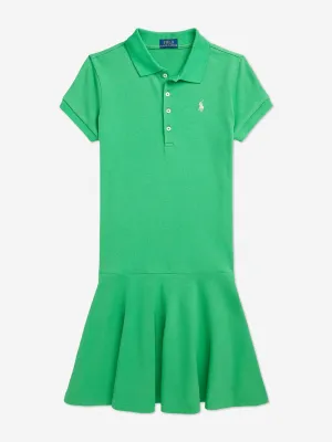 Ralph Lauren Girls Polo Dress in Green