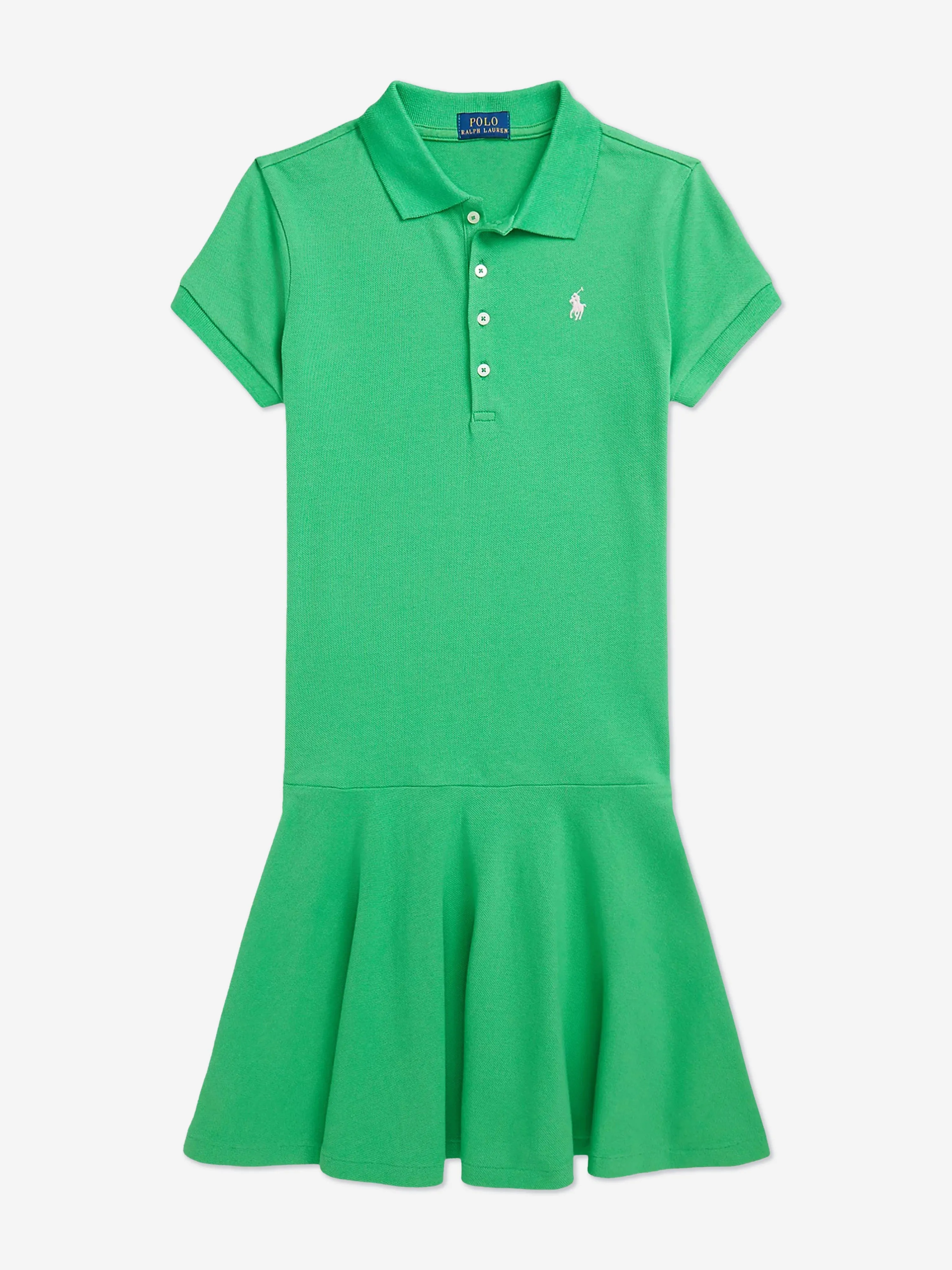 Ralph Lauren Girls Polo Dress in Green