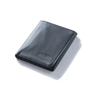 RFID Leather Tri-fold Black