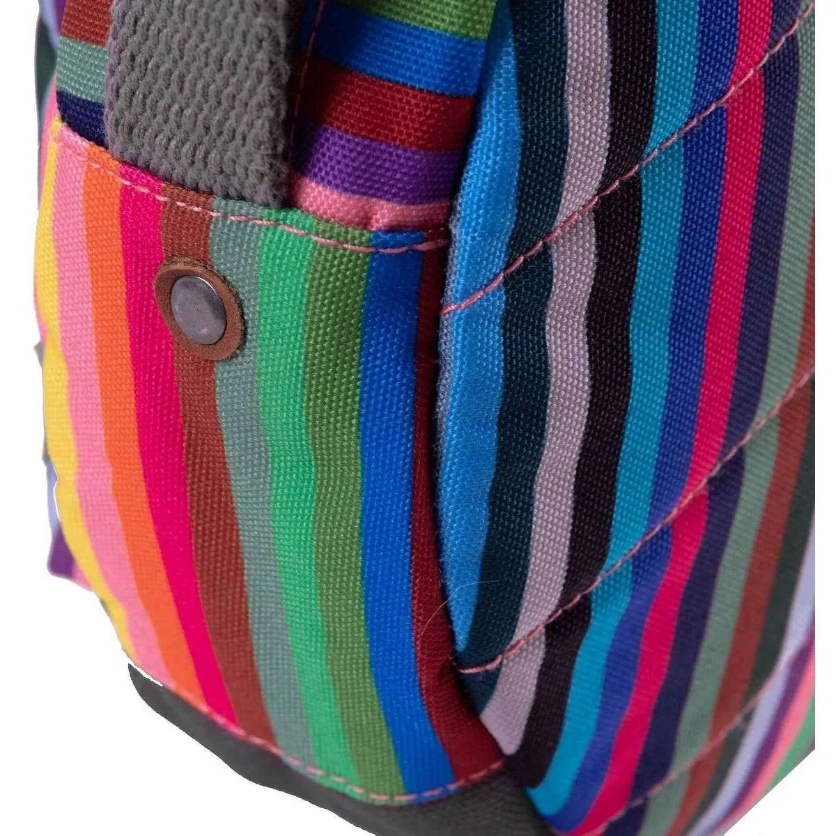 Roka Paddington B Small Sustainable Canvas Striped Crossbody Bag - Multi-colour