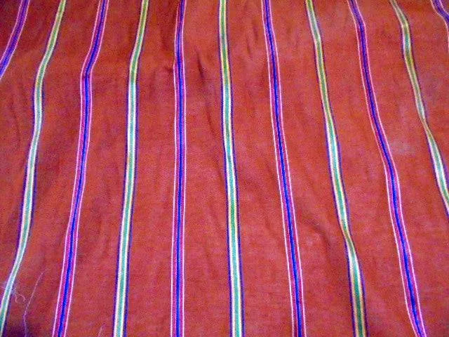 Russet - Cotton Stripe Voile