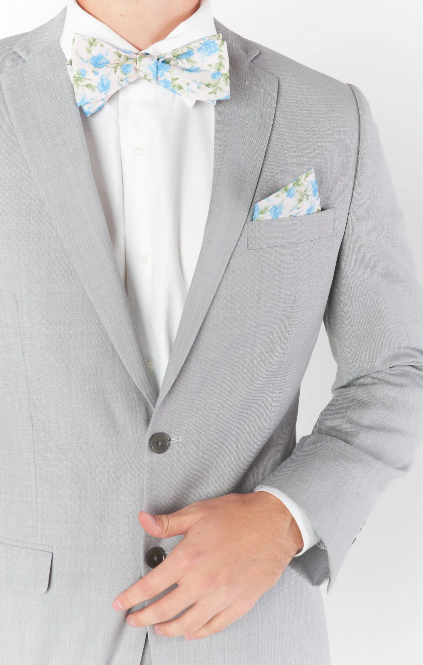 Sam Pocket Square ~ Charming Rose