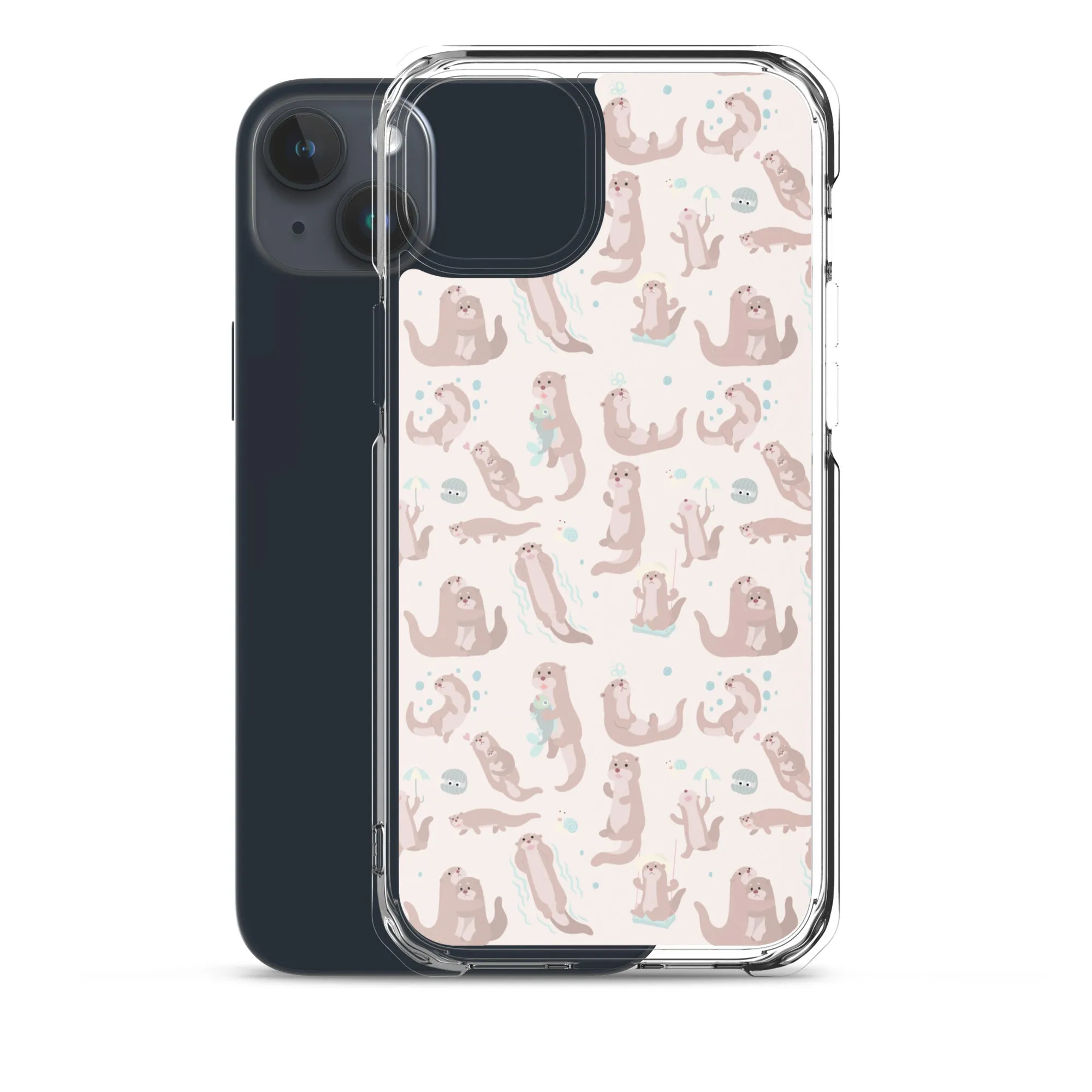 Sea Otter iPhone 15 14 13 12 Pro Max Case, Animal Pastel Pink Cell Phone Cute Cool Gifts Print iPhone 11 Mini SE 2020 XS XR X 7 8