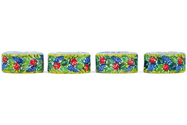 Set of 4 Napkin Rings - Splendid Morning Glow