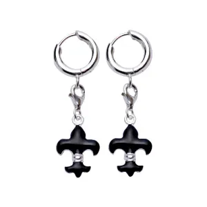 Silver Fleur-de-lis Earrings