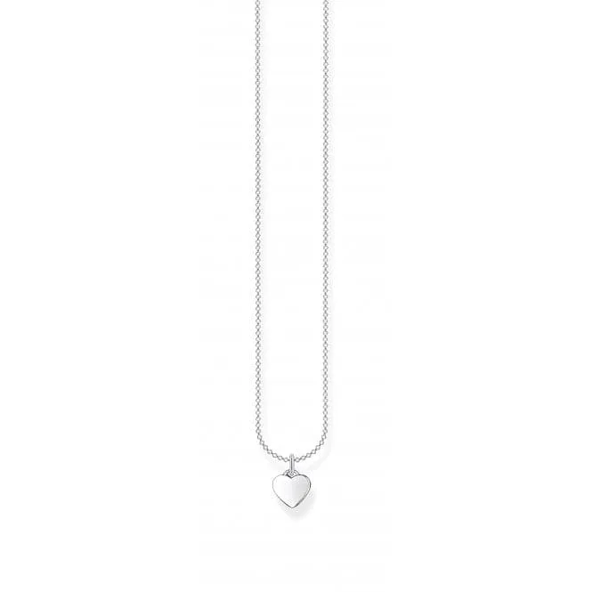 Silver Heart Necklace KE2049-001-21