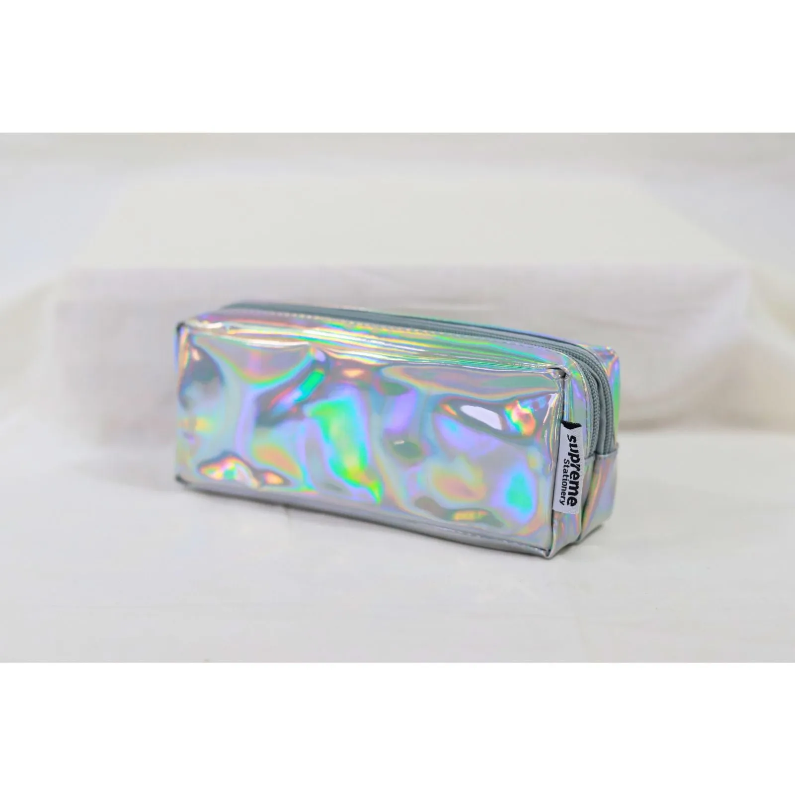 Silver Iridium Double Pencil Case