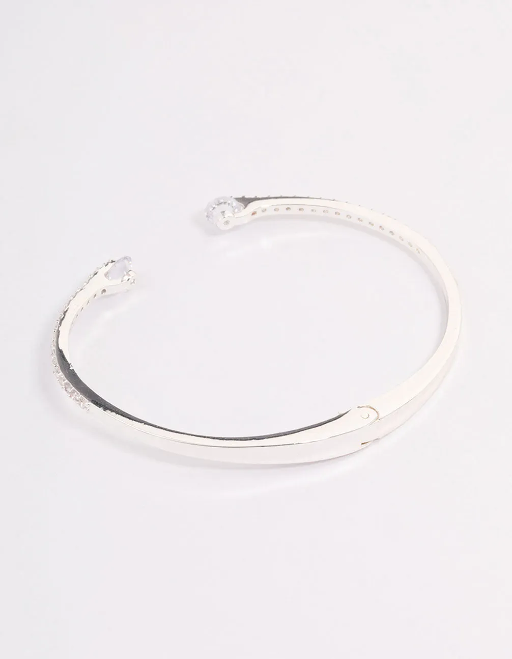 Silver Multi Cubic Zirconia Wrist Cuff