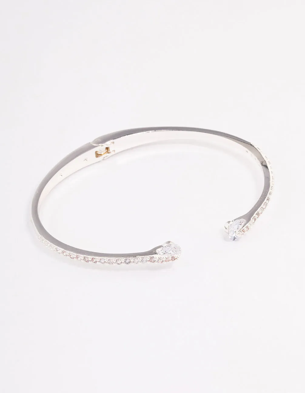 Silver Multi Cubic Zirconia Wrist Cuff