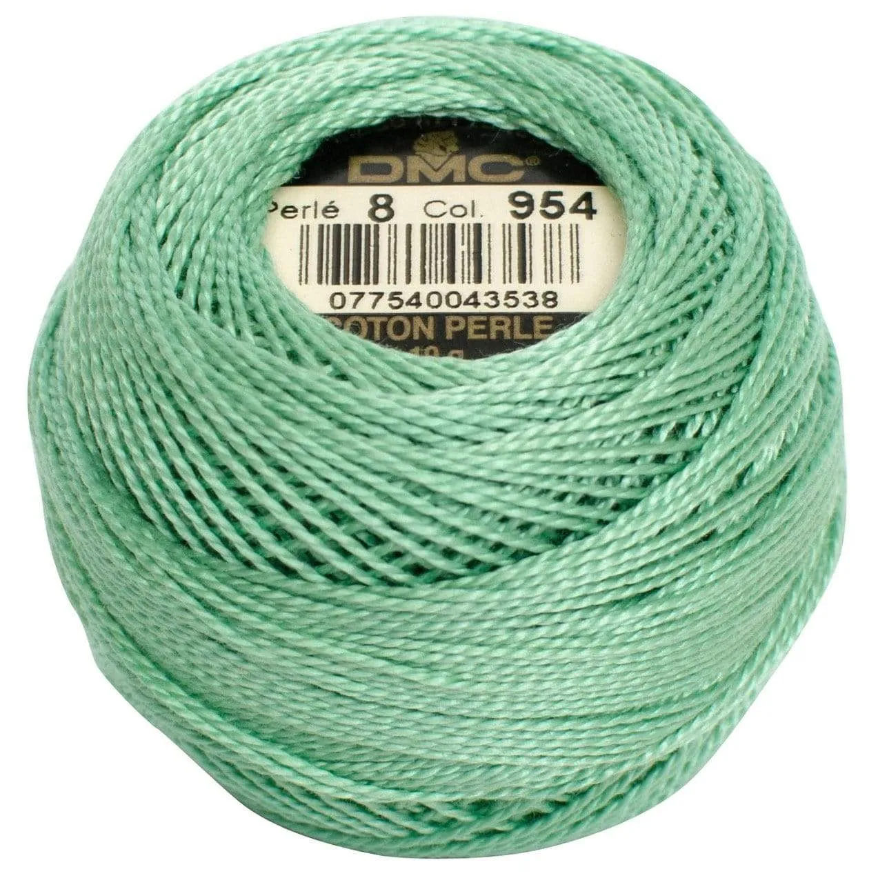 Size 8 Pearl Cotton Ball in Color 954 ~ Nile Green