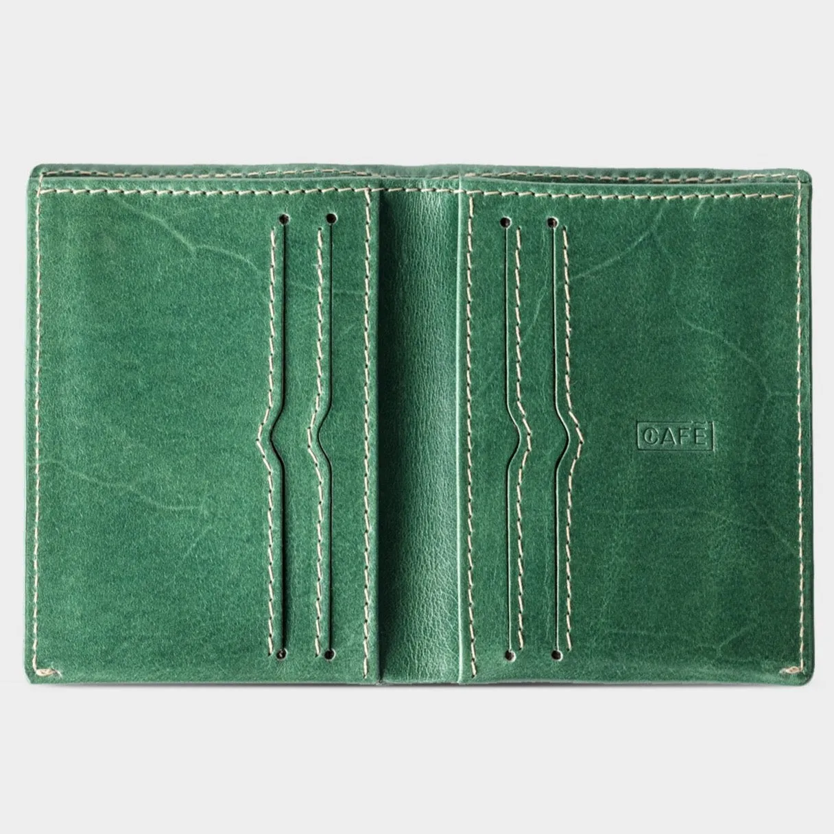 Slim Leather Wallet Costa Rica - Green