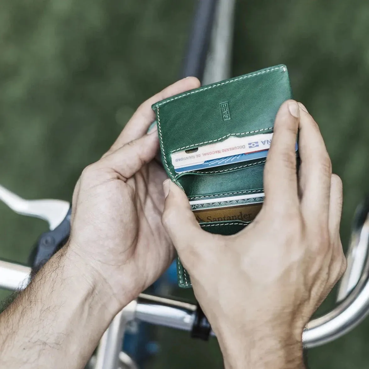 Slim Leather Wallet Costa Rica - Green