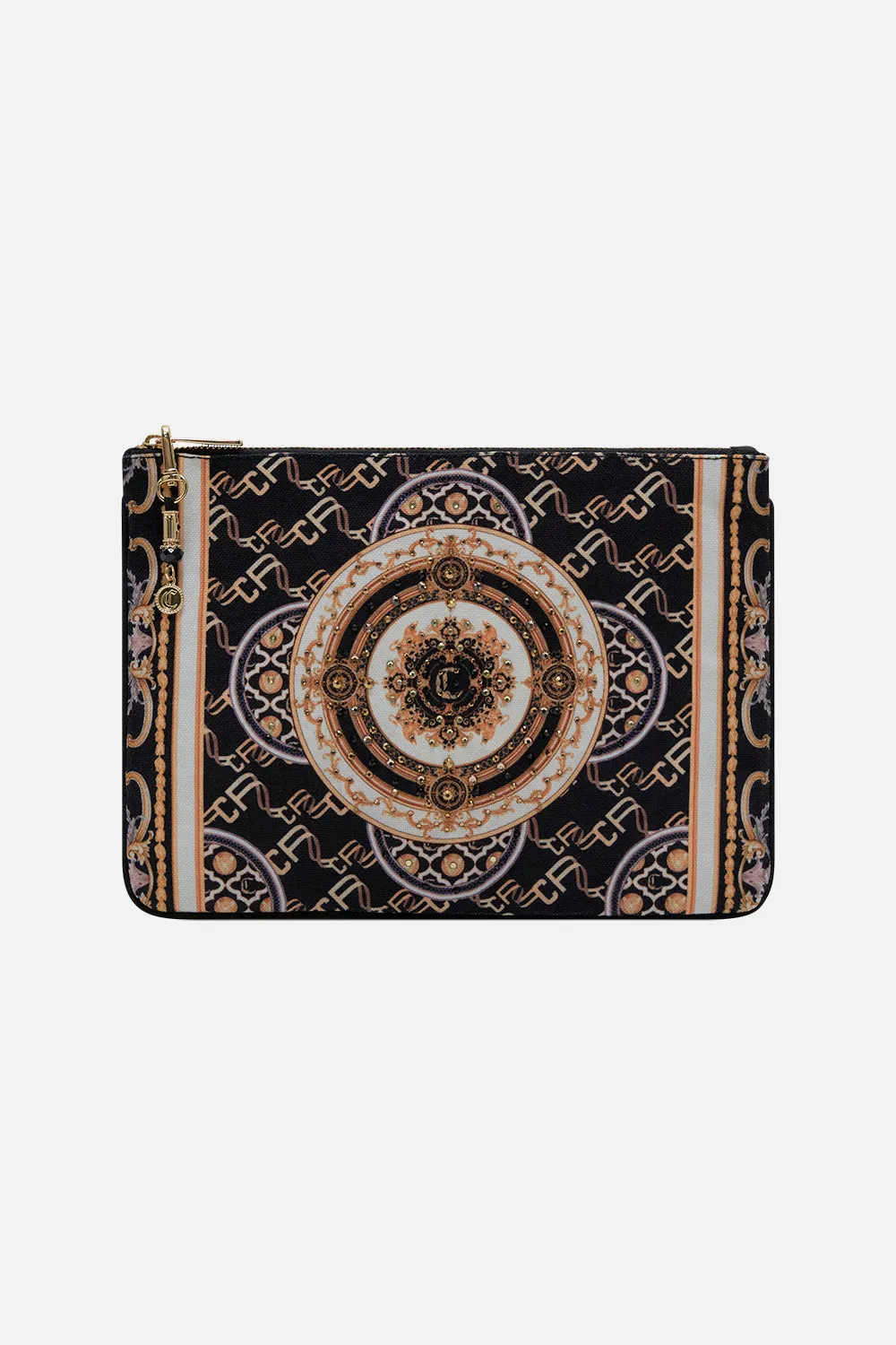 SMALL CANVAS CLUTCH TETHER ME NOT