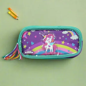 Smily Kiddos Fancy Transparent Pencil Case Purple