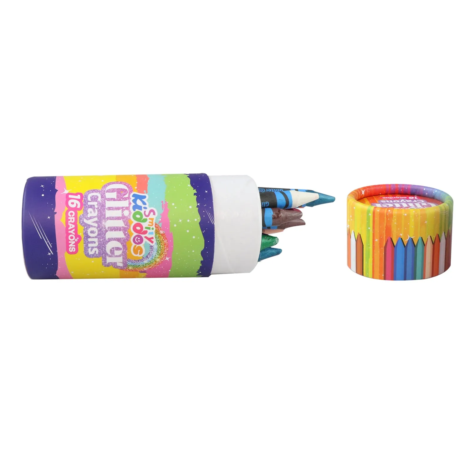 Smily Kiddos (Pack of 2) Glitter crayon and Neon Crayon