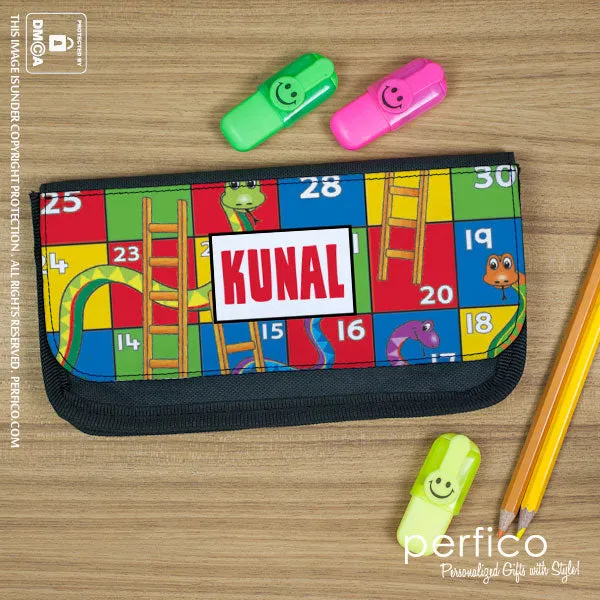 Snakes and Ladders © Personalized Pencil Case.