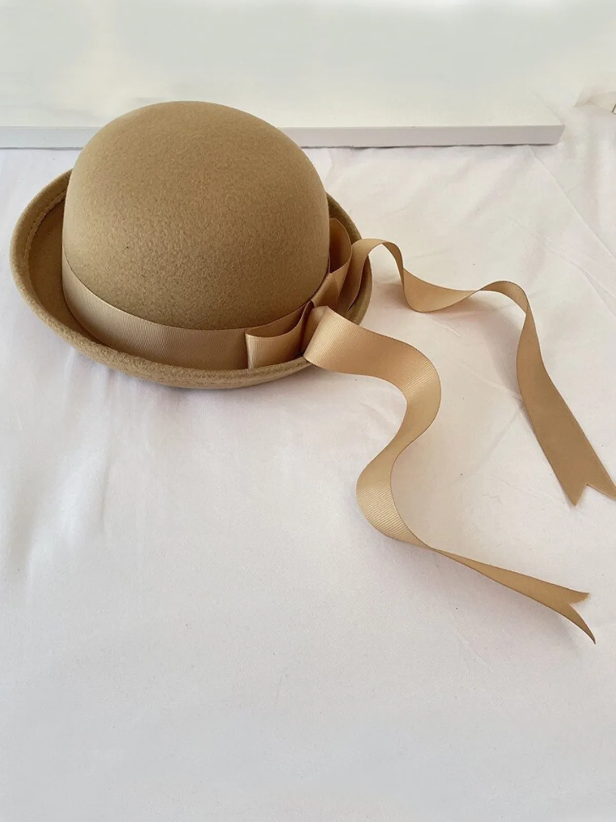 So Charming Satin Bowknot Bowler Hat