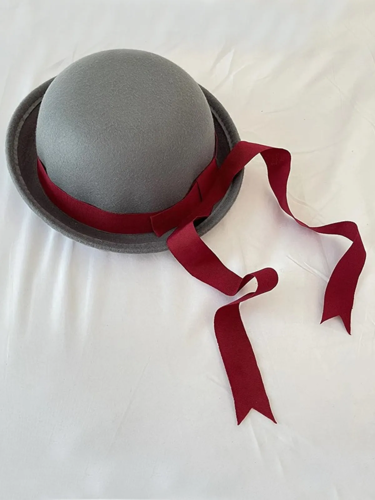 So Charming Satin Bowknot Bowler Hat