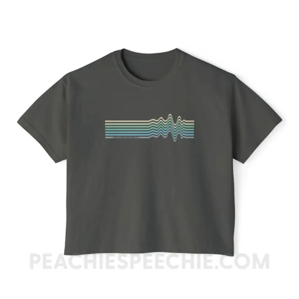 Sound Waves Comfort Colors Boxy Tee