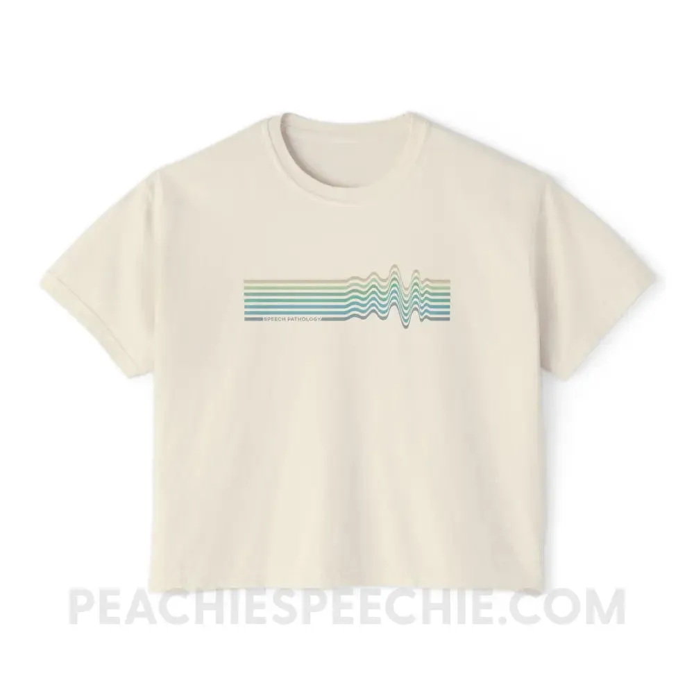 Sound Waves Comfort Colors Boxy Tee