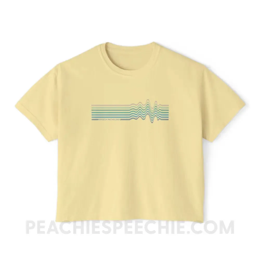 Sound Waves Comfort Colors Boxy Tee