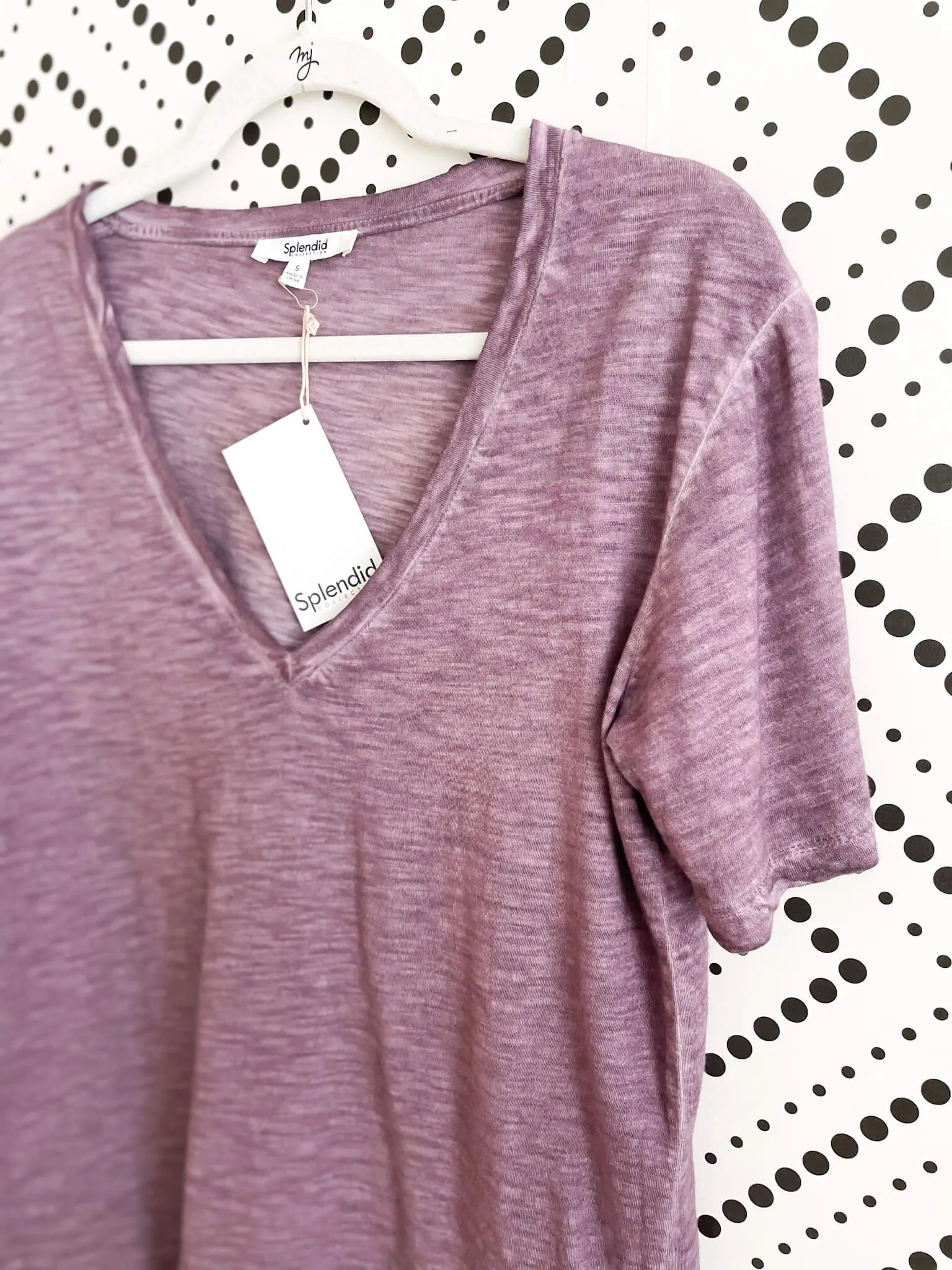 Splendid Glint V-Neck Tee